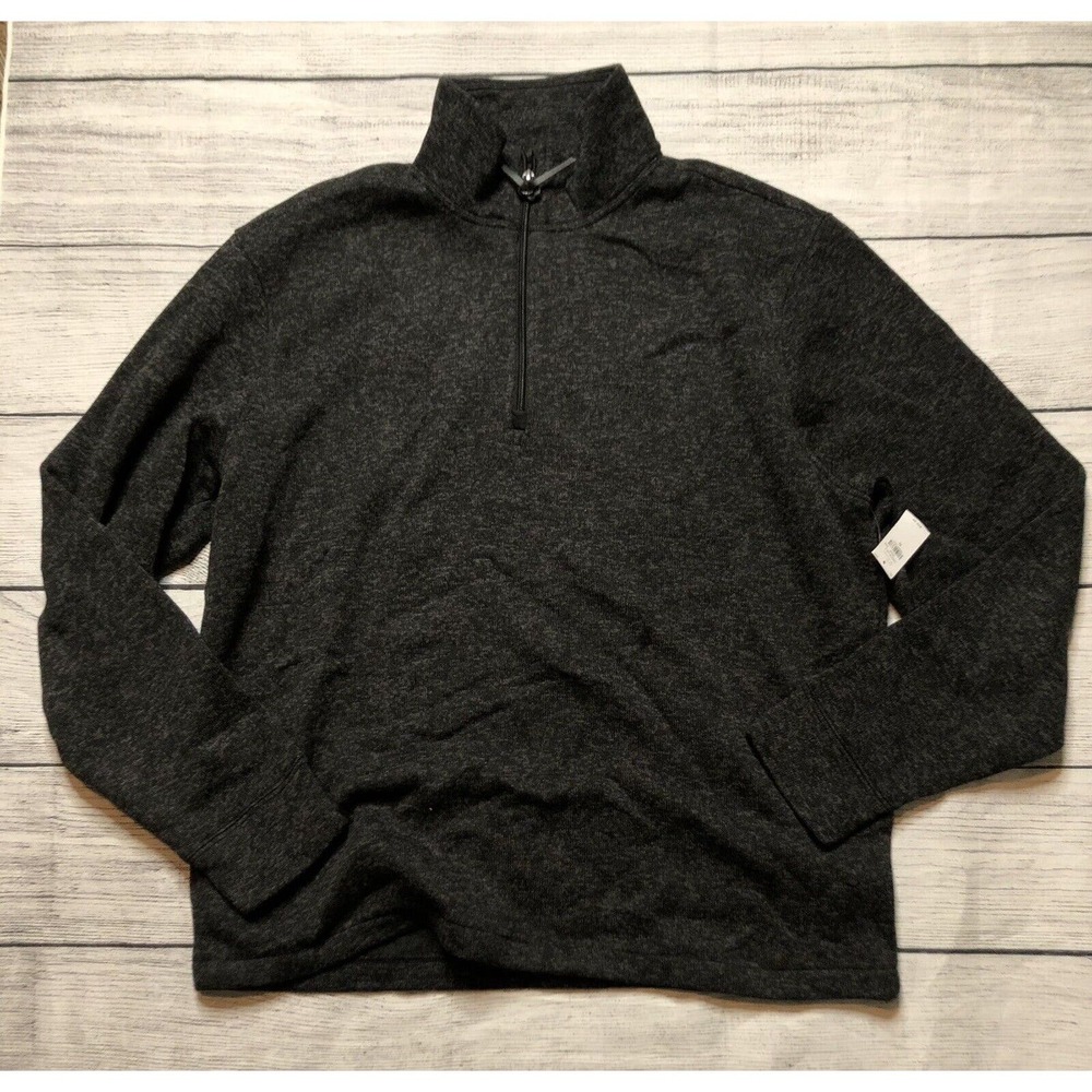 Old Navy Men’s Dark Grey Half Zip Sweater Jacket XL R6